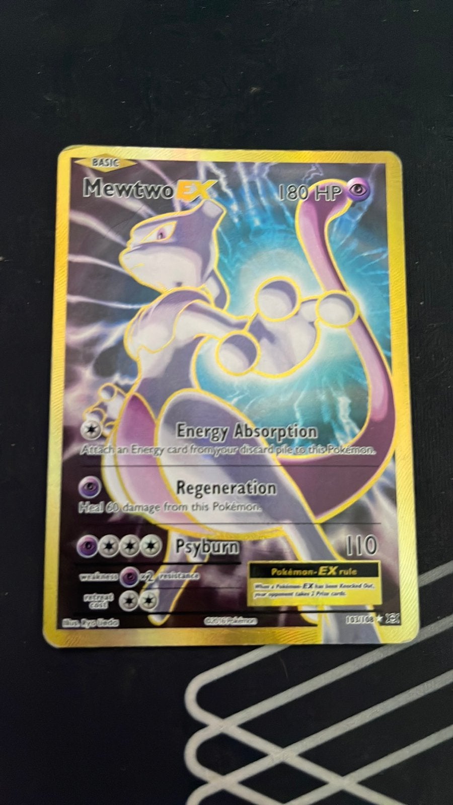 Mewtwo ex, Hobby en Vrije tijd, Verzamelkaartspellen | Pokémon, Ophalen of Verzenden, Zo goed als nieuw