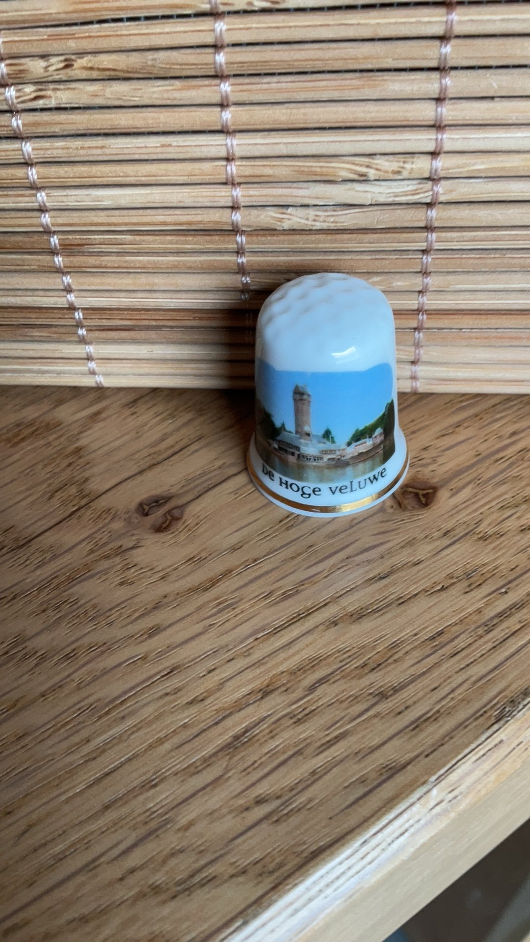 De Hoge Veluwe vingerhoed vingerhoedje vingerhoedjes, Verzenden, Nieuw, Porselein, Nederland
