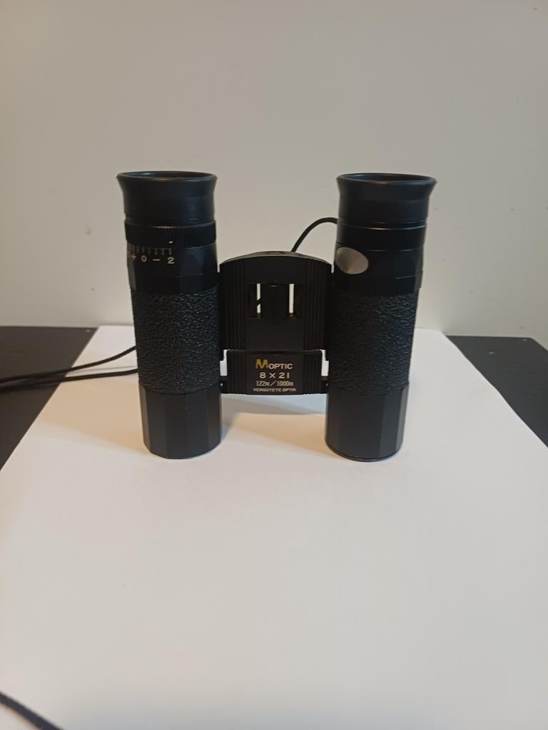 M-Optic 8x21 Verrekijker, Audio, Tv en Foto, Optische apparatuur | Verrekijkers, Ophalen of Verzenden, Gebruikt, 8 tot 12x, Dakkant (recht)