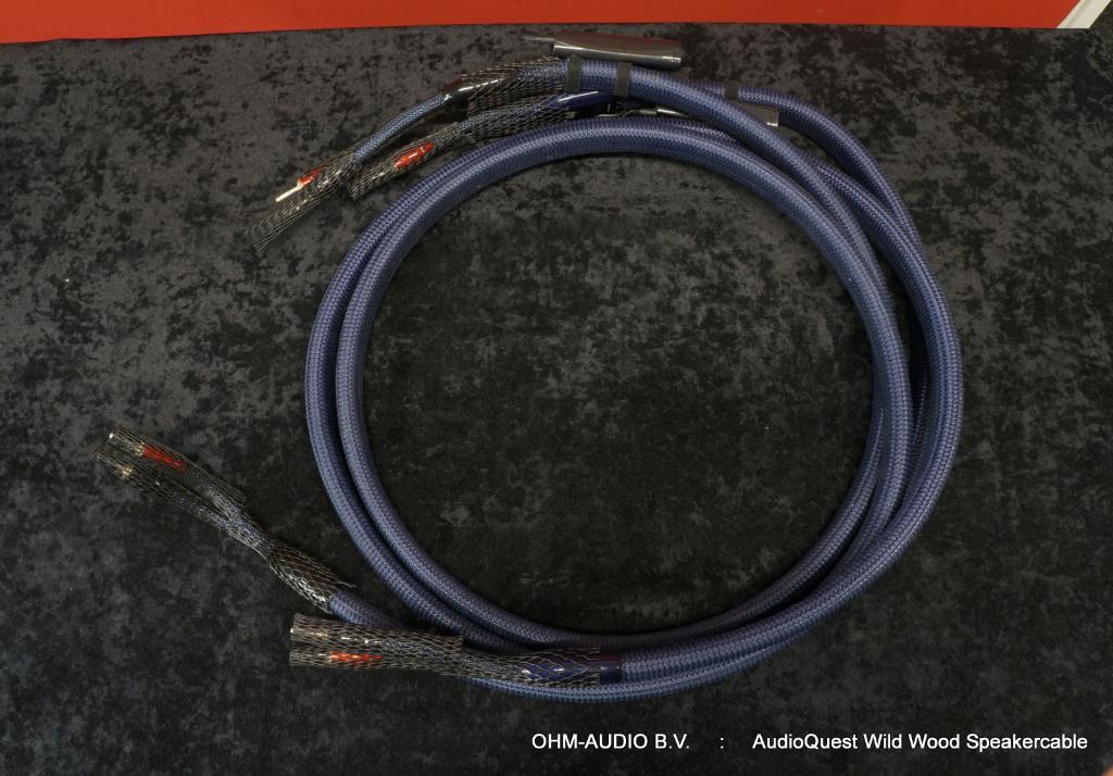 AudioQuest Wild Wood Luidsprekerkabel, 2.5m, Nieuw 72V DBS, Ophalen of Verzenden, Zo goed als nieuw, 2 tot 5 meter, Luidsprekerkabel