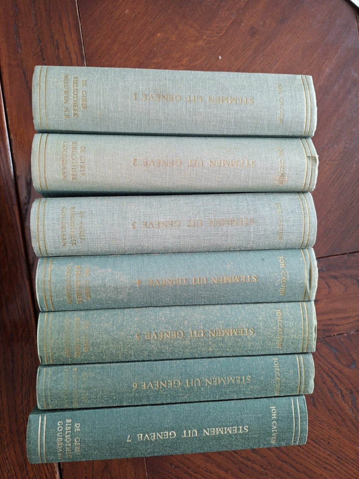 Stemmen uit Genève van Johannes Calvijn, Antiek en Kunst, Antiek | Boeken en Bijbels, Ophalen of Verzenden