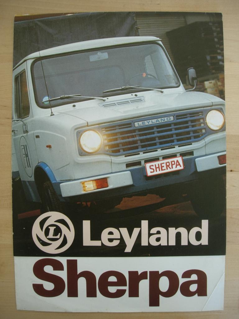 Leyland Sherpa Brochure ca 1975, Ophalen of Verzenden, Zo goed als nieuw, Overige merken, Leyland