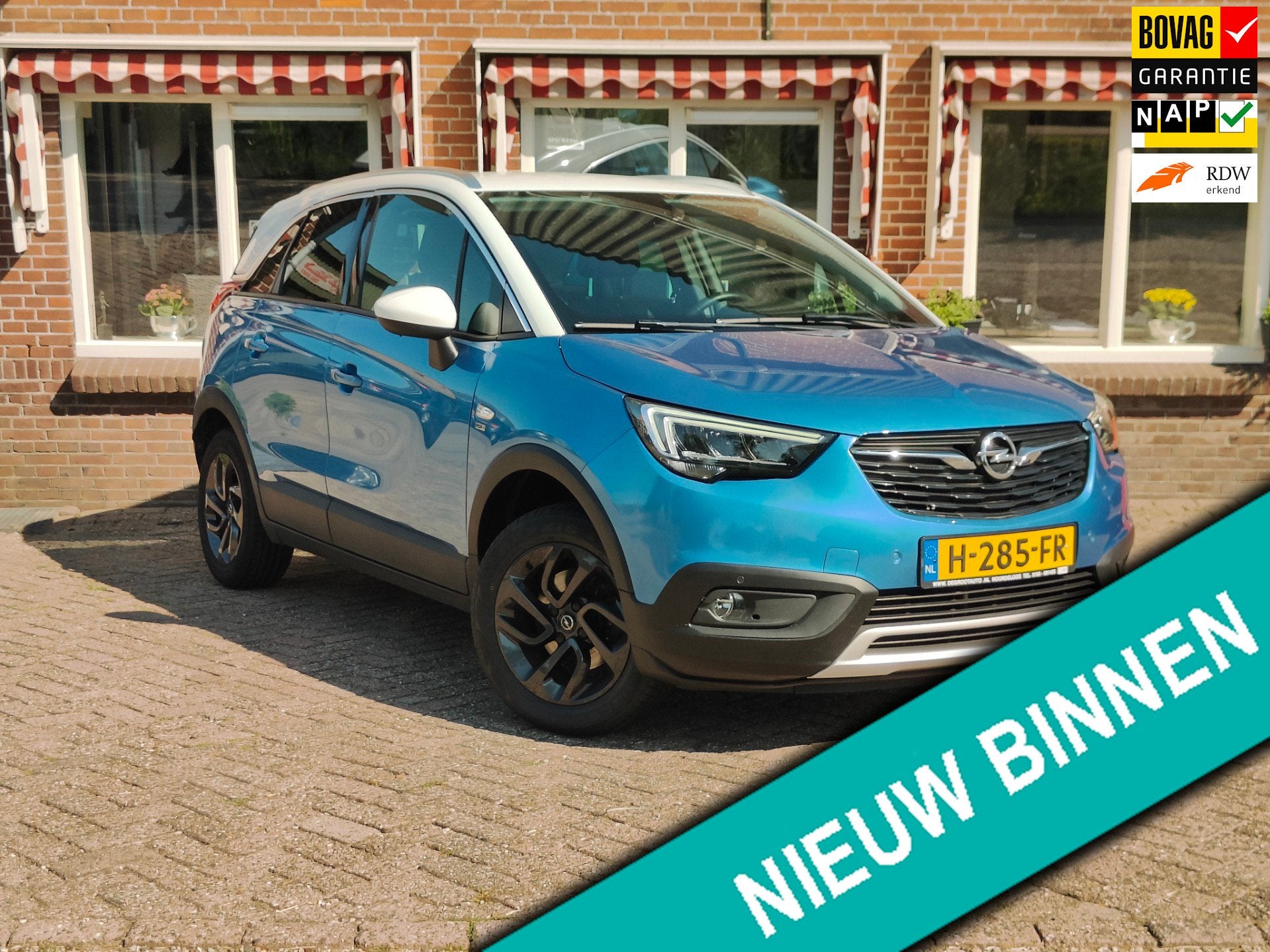 Opel Crossland X 1.2 Turbo 120 Jaar Edition Navi Cruise Carp, Auto's, 12 maanden, Stof, Gebruikt, Blauw