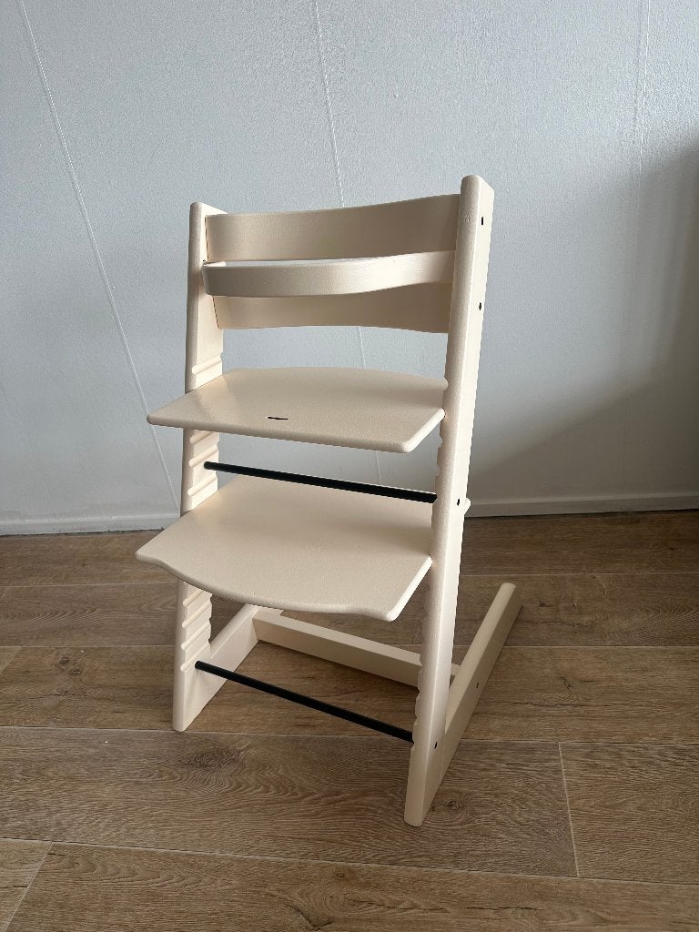 Stokke Tripp Trapp licht geel butter yellow newborn set, Ophalen, Zo goed als nieuw, Meegroeistoel, Aanschuifbaar