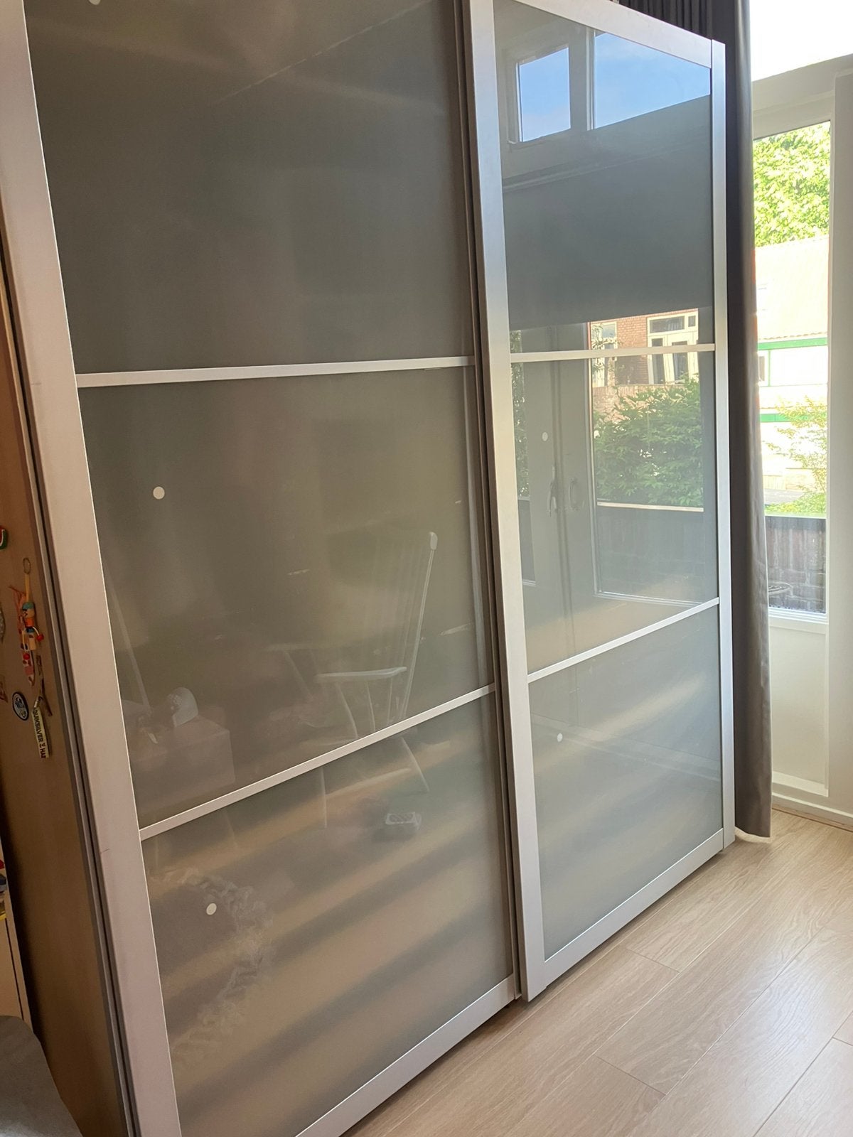 Set van 2 Ikea Pax kledingkast schuifdeuren - 200x236 cm, Huis en Inrichting, Kasten | Kledingkasten, Ophalen, Gebruikt, 200 cm of meer