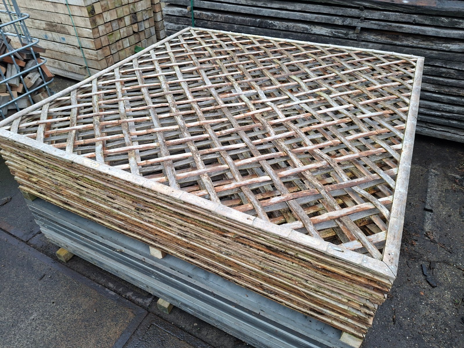 Schermen | tuinschermen | bamboe, Gebruikt, 150 tot 200 cm, Ophalen of Verzenden, 150 tot 200 cm