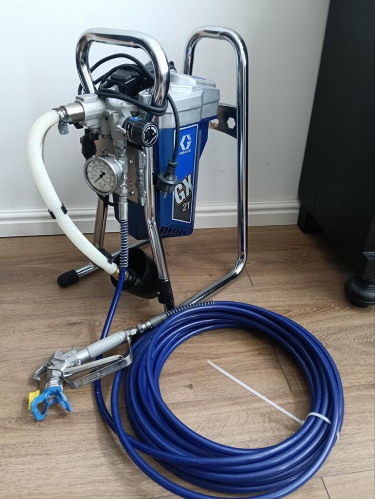 Graco Gx21 verfspuit Airless latex, Ophalen, Zo goed als nieuw, Verfspuit of Verfpomp