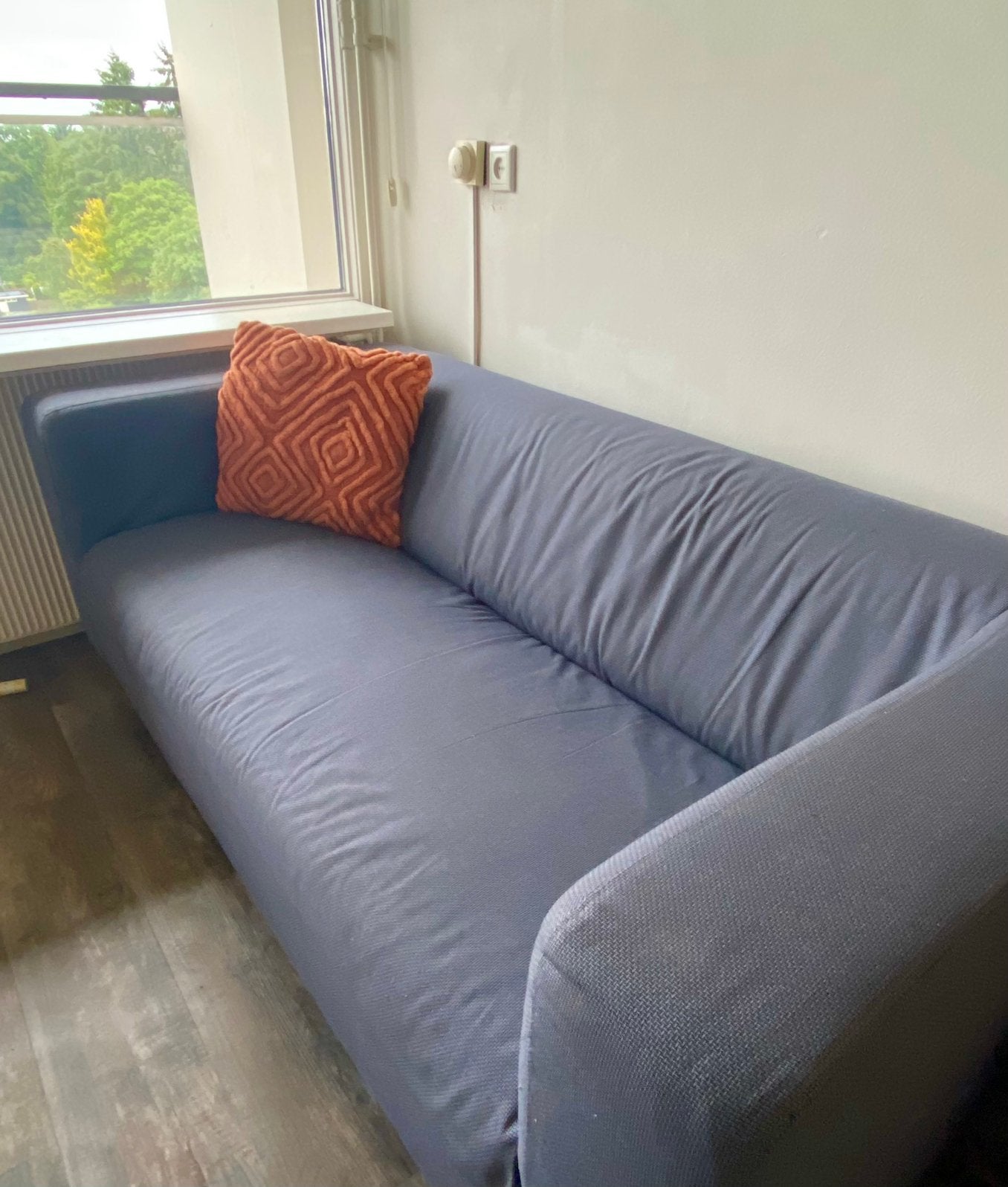 Ikea Klippan 2-zitsbank - Grijs, Ophalen, Gebruikt, 150 tot 200 cm, Tweepersoons