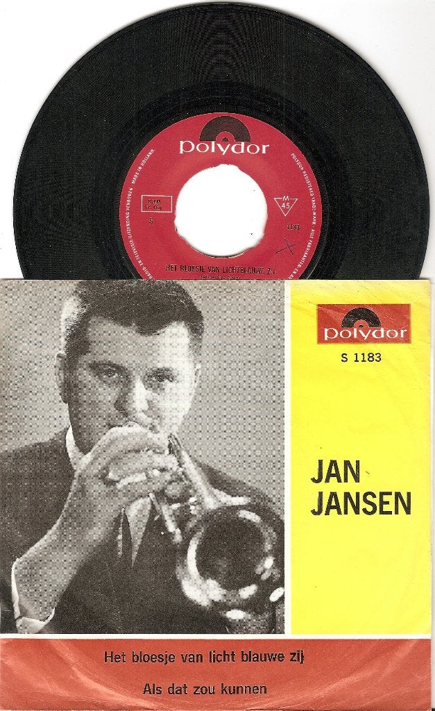 jan jansen - het bloesje van licht blauwe zij, Cd's en Dvd's, Ophalen of Verzenden, Gebruikt, 7 inch, Overige genres