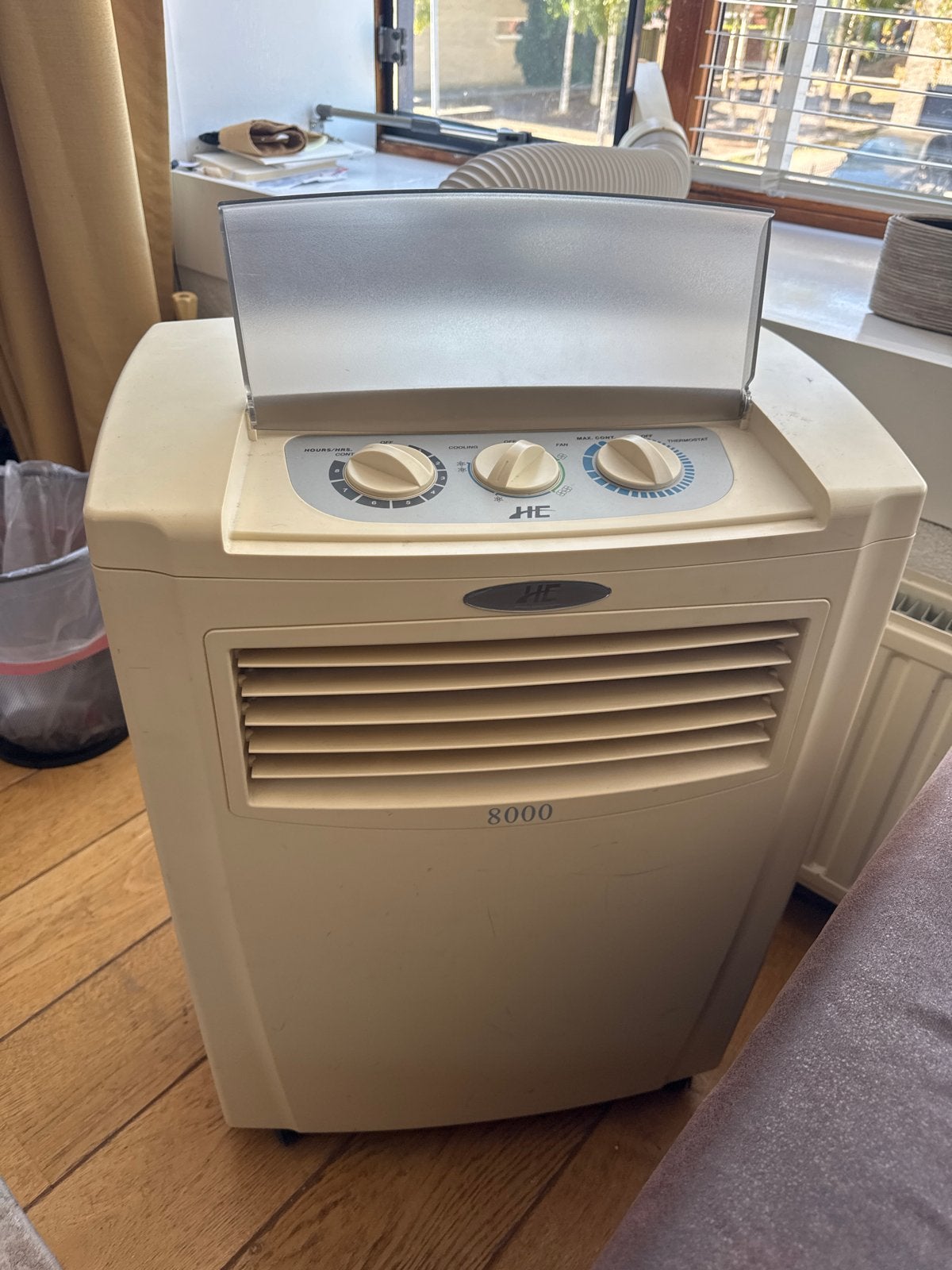 Mobiele airco HE Snow 8000 - Koelen en Ventileren, Ophalen, Gebruikt, Minder dan 60 m³, Timer