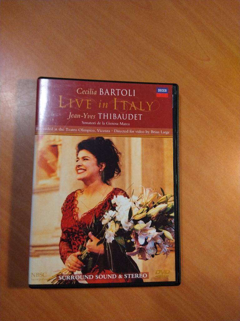 DVD Cecilia Bartoli Live in Italy, Alle leeftijden, Ophalen of Verzenden, Zo goed als nieuw