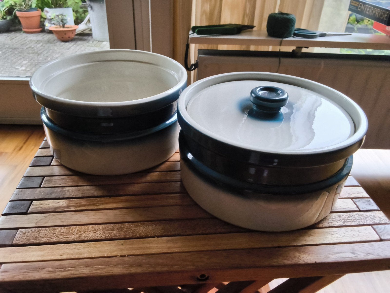 Wedgwood Blue Pacific Oven-to-Table Schalen Set, Ophalen