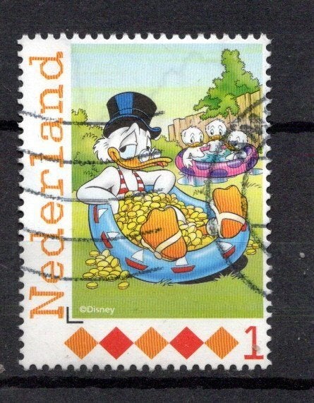 gestempelde zegel. Persoonlijke Donald Duck uit serie van 36, Ophalen of Verzenden, Na 1940, Gestempeld