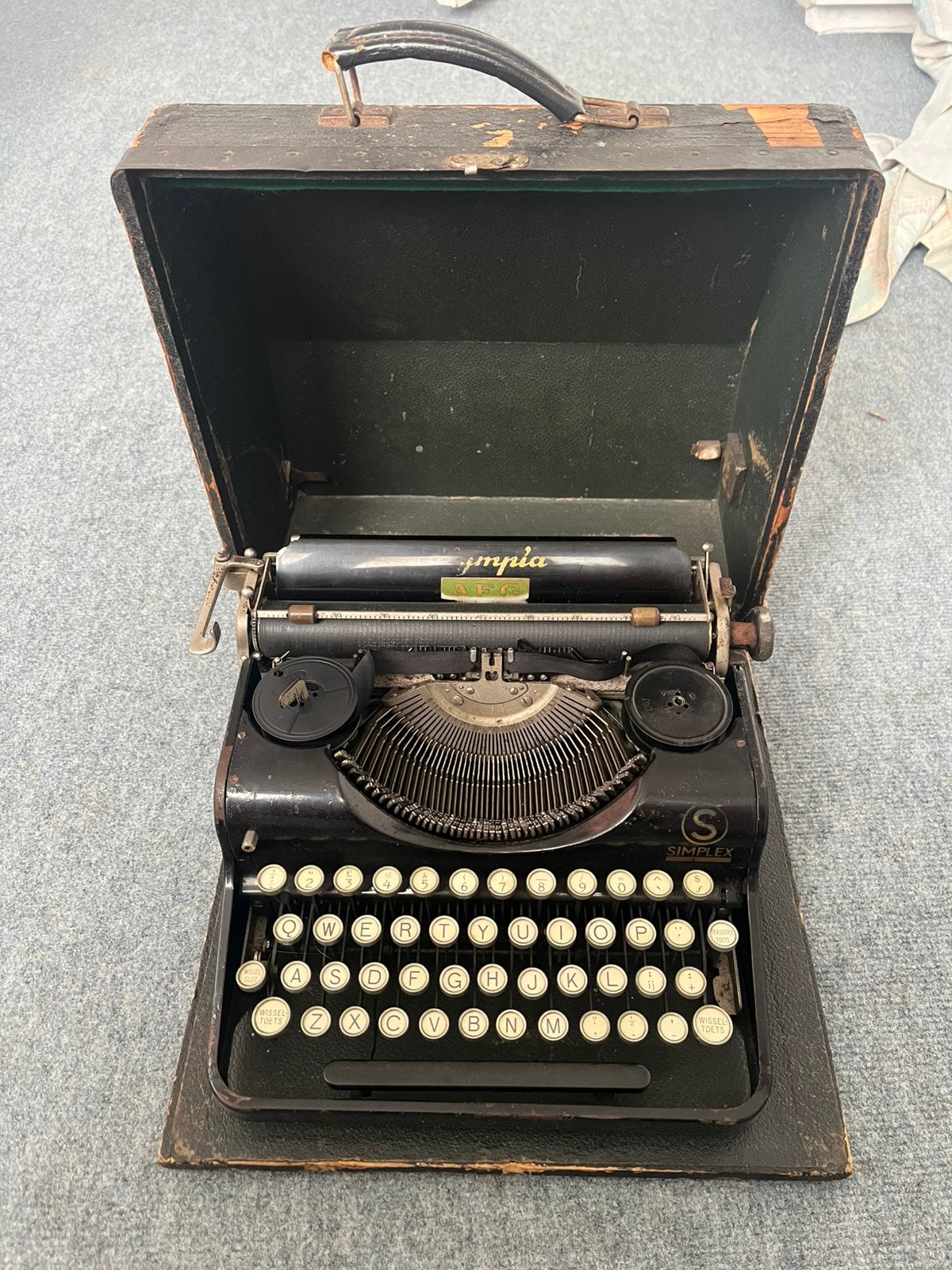 Oude typmachine, Diversen, Typemachines, Ophalen, Gebruikt