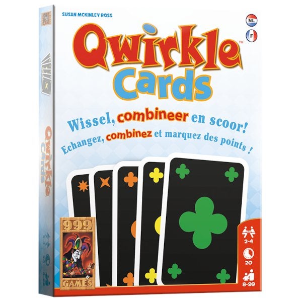 Qwirkle Cards 999 Games Kaartspel Nieuw, 999 Games, Nieuw, Ophalen of Verzenden, Vijf spelers of meer