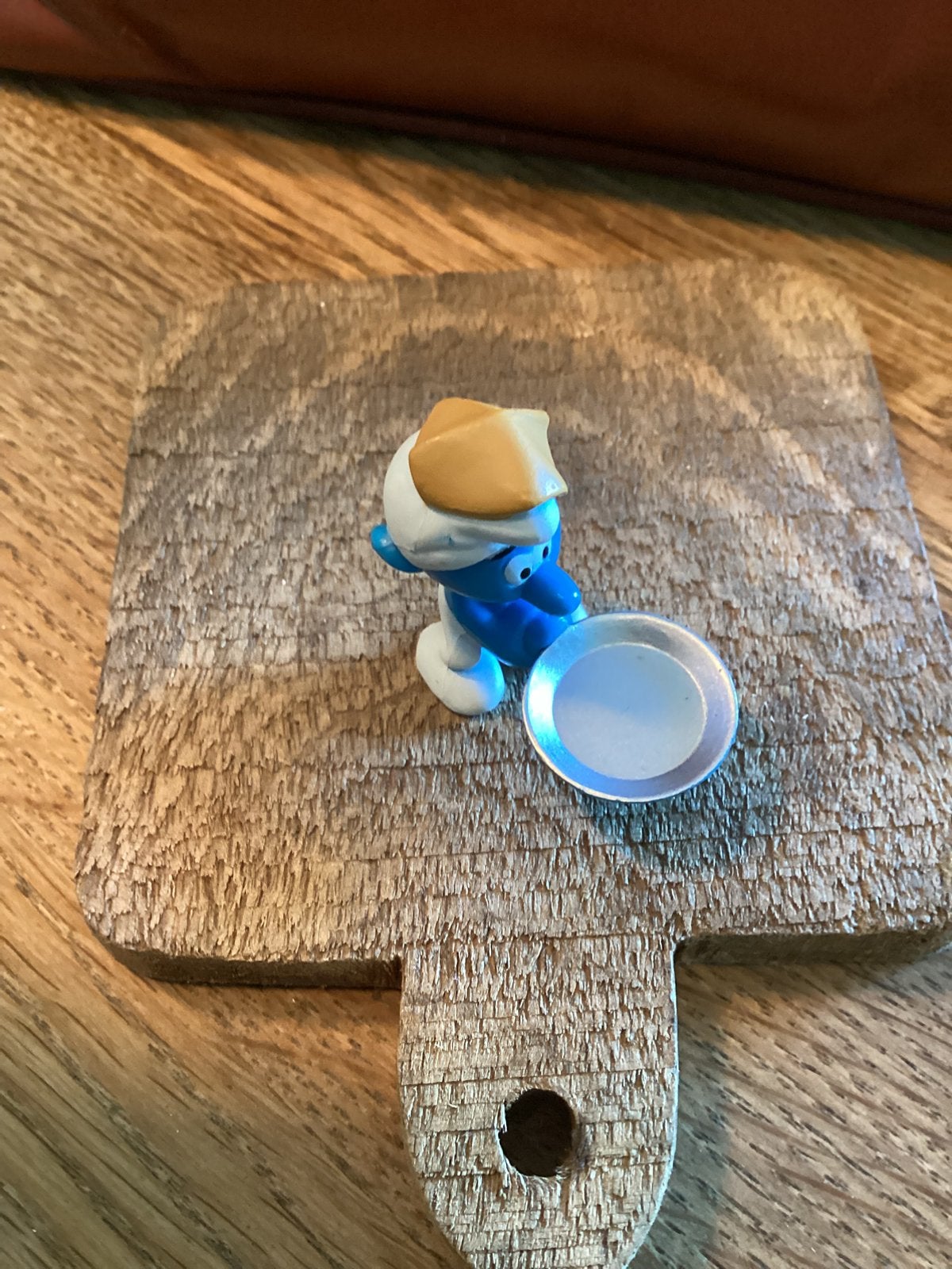 Smurf pannenkoek, Verzamelen, Verzenden, Gebruikt, Poppetje, Figuurtje of Knuffel