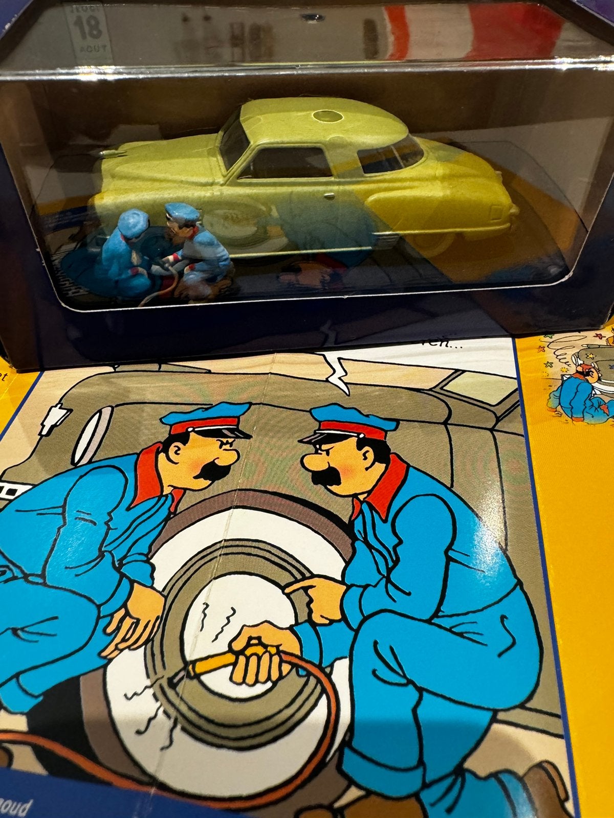 Kuifje auto 1:43 de studebaker uit zwarte goud, Ophalen of Verzenden, Kuifje, Zo goed als nieuw, Beeldje of Figuurtje