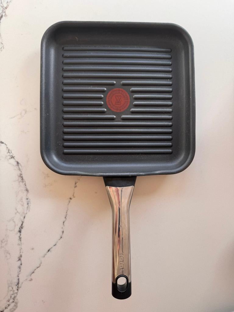 Grillpan Tefal, Ophalen, Zo goed als nieuw, Aluminium