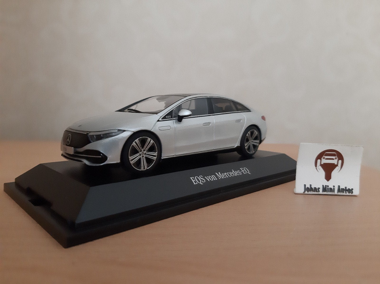Mercedes Benz EQS in Hightech-Silver 1:43, Overige merken, Auto, Nieuw, Ophalen of Verzenden