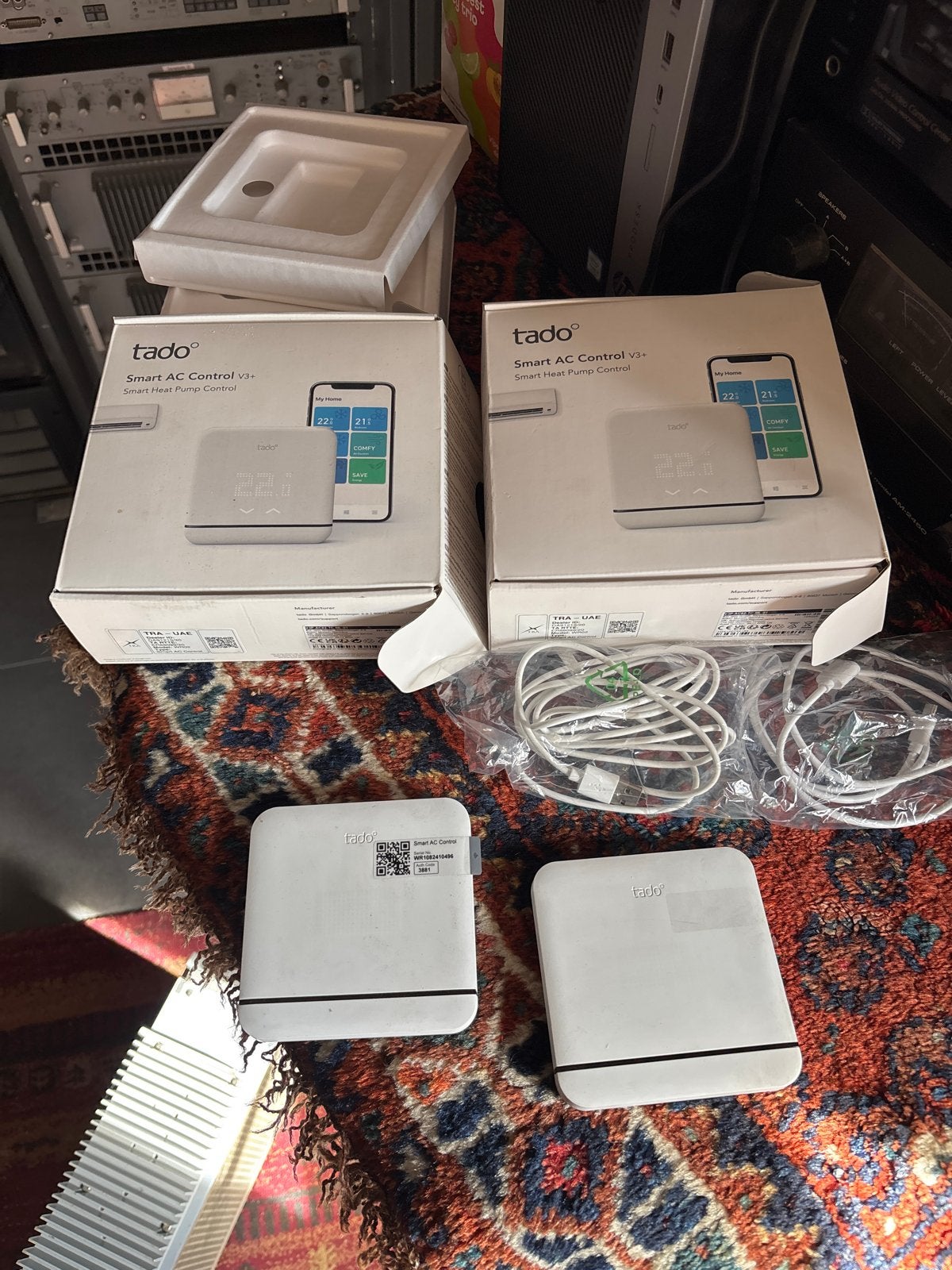 Twee Tado Smart AC Control V3+ - Slimme Airco Bediening, Gebruikt, Minder dan 60 m³, 3 snelheden of meer, Ophalen of Verzenden