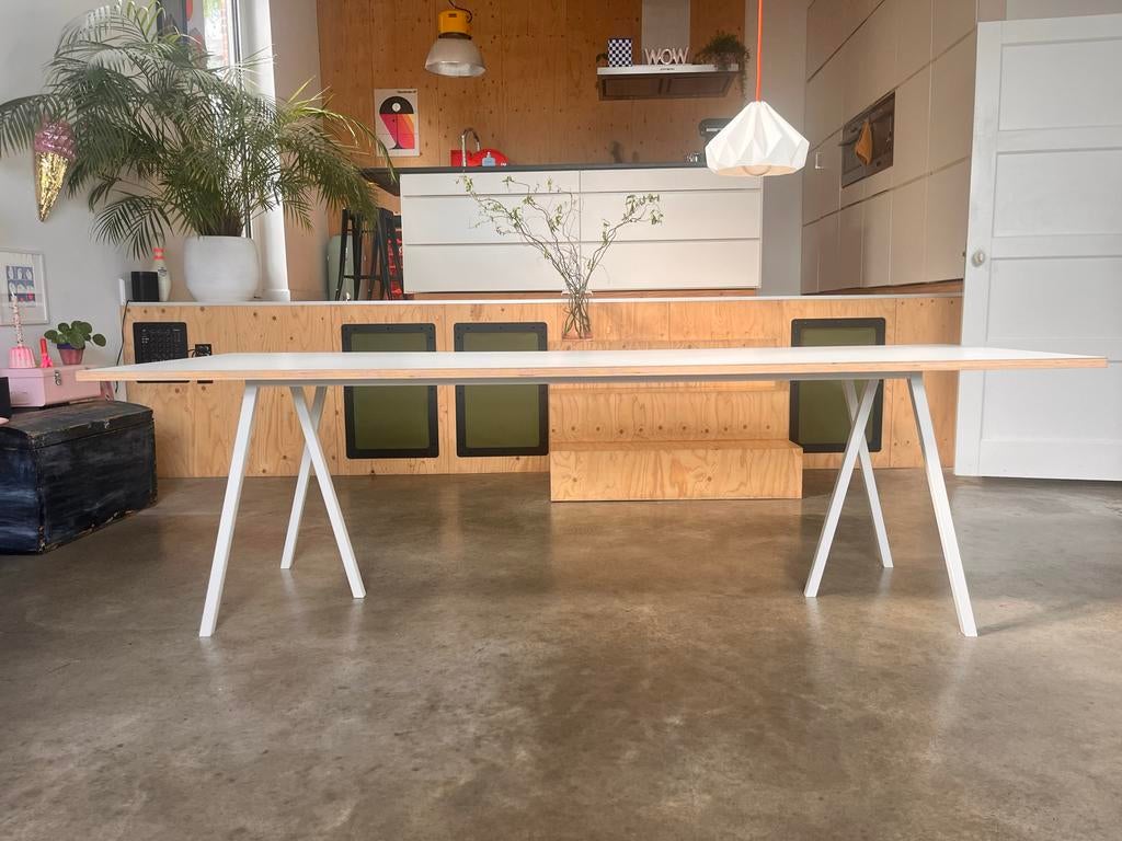 Hay Loop Stand Tafel - 250x92,5x74 cm - Zo goed als nieuw, Huis en Inrichting, Ophalen, 200 cm of meer, 50 tot 100 cm, Zo goed als nieuw