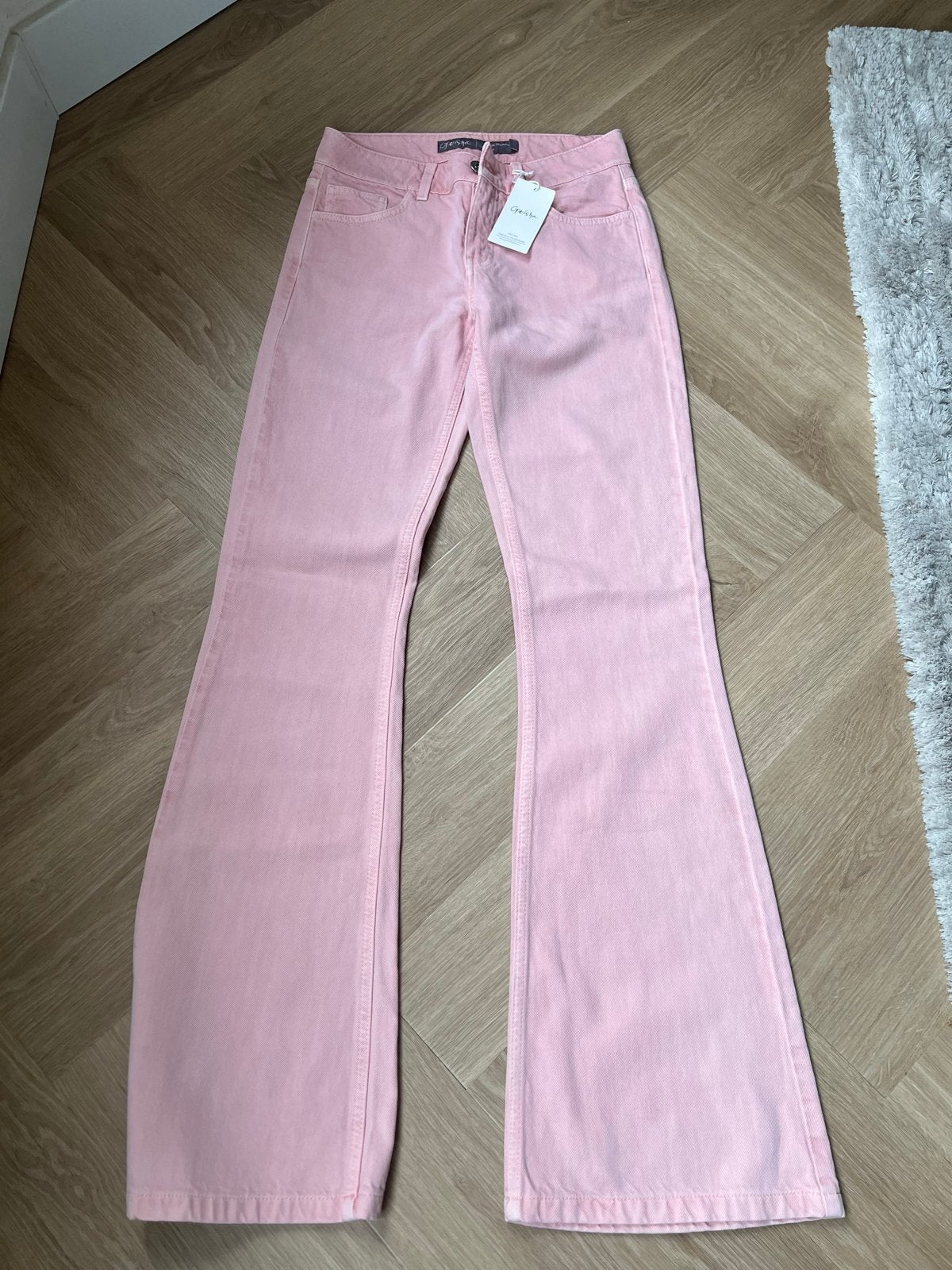 Nieuwe Geisha flared jeans roze maat S/36, Nieuw, Ophalen of Verzenden, Roze, Maat 36 (S)