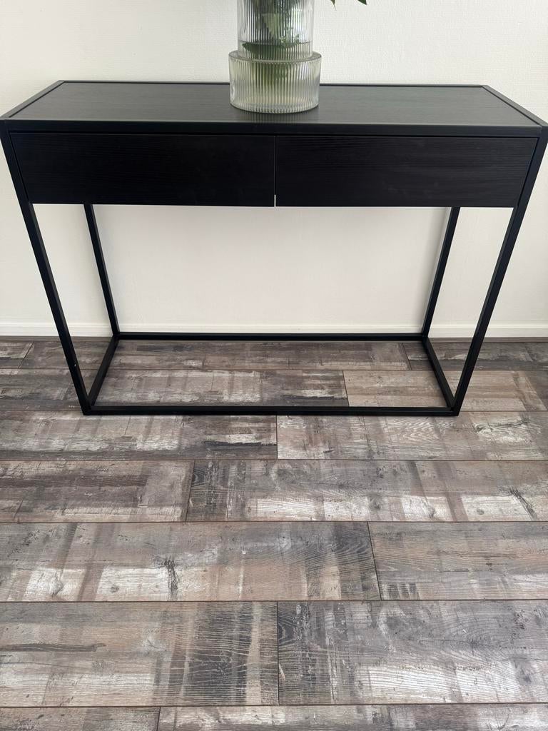 Zwart Dressoir met Lades - 110x40x80 cm, Ophalen, 100 tot 150 cm, Zo goed als nieuw, Met lade(s)
