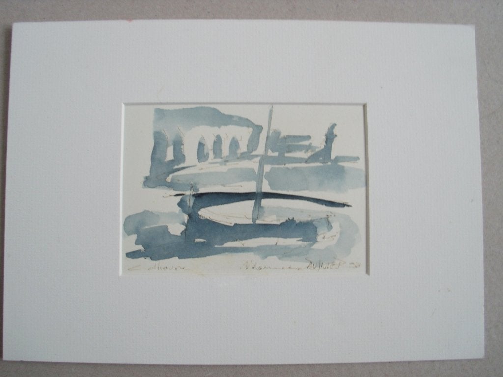 Maurice Saulnier - Collioure - aquarel -  '98, Ophalen
