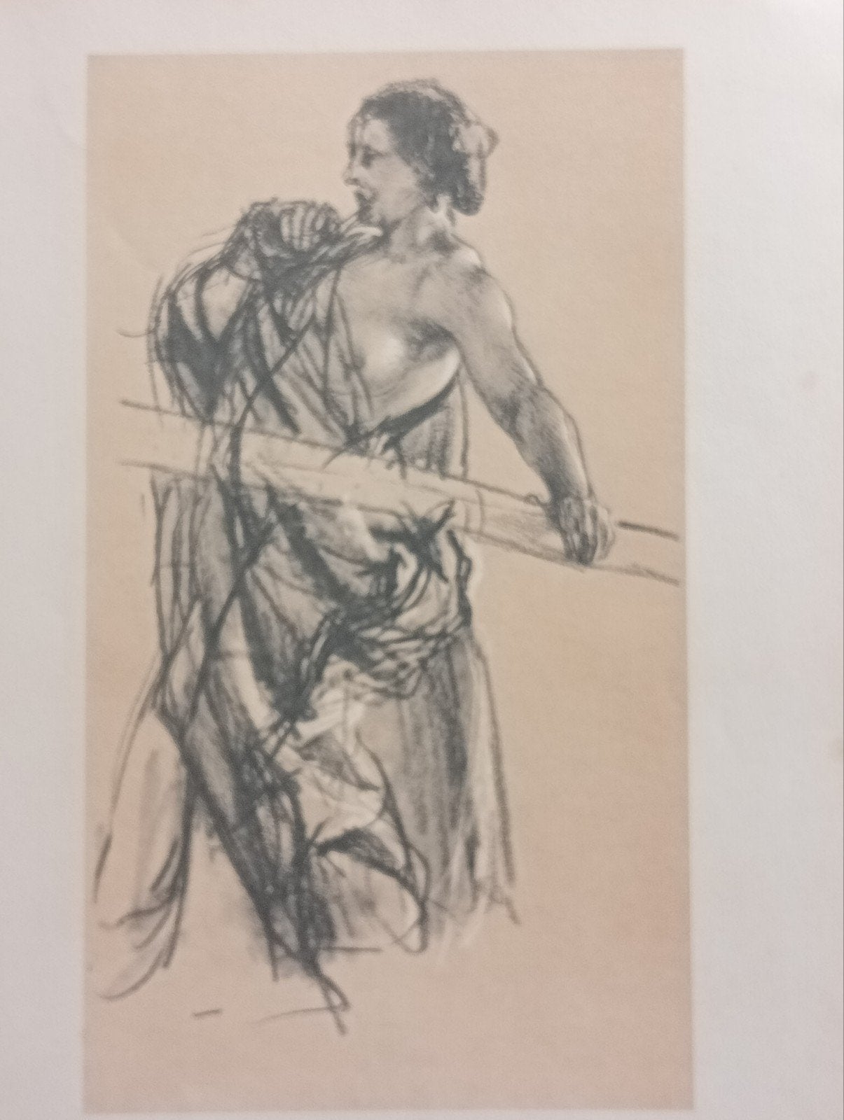 Menzel Weibliche Modellstudie circa 1900 naakt erotiek, Ophalen of Verzenden, Voor 1940, Gebruikt