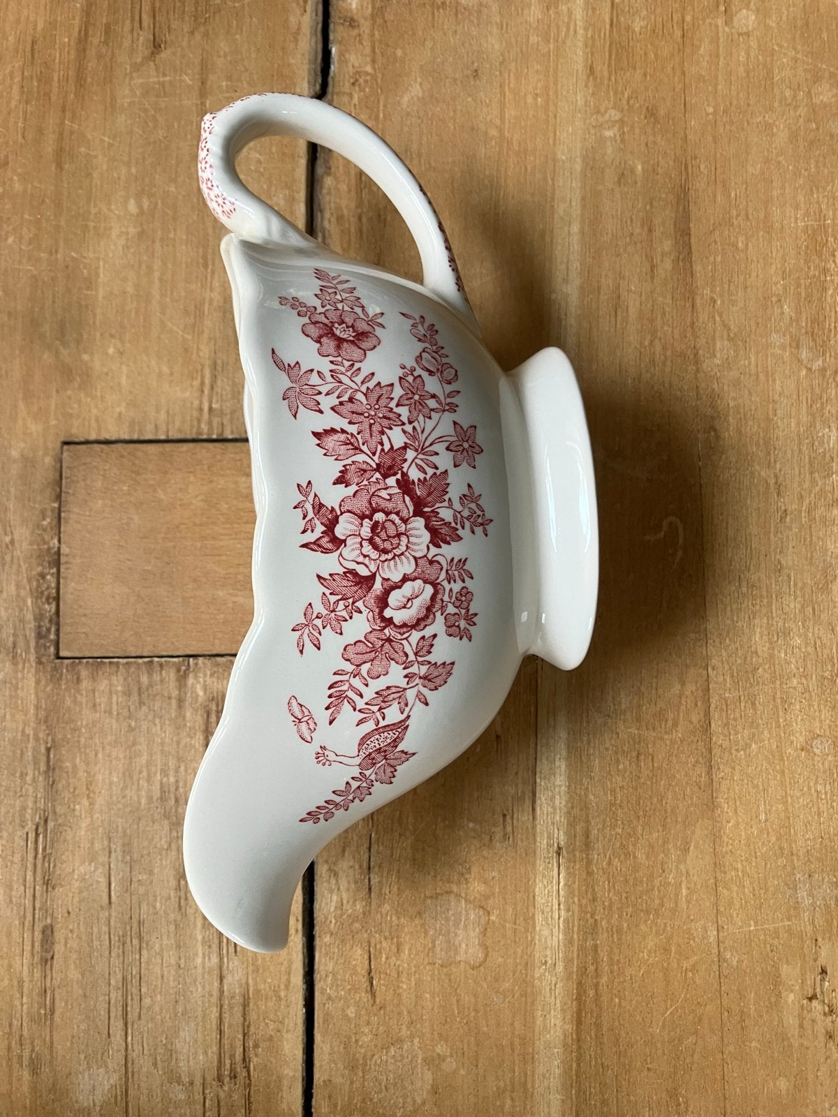 juskom met rood bloemmotief - Masons Ironstone China, Overige merken, Ophalen of Verzenden, Zo goed als nieuw, Aardewerk