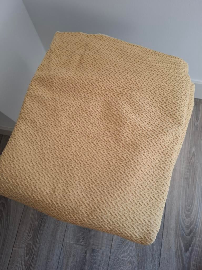 okergeel ledikant deken van Koeka, Ophalen of Verzenden, Zo goed als nieuw, Jongetje of Meisje, Deken of Dekbed