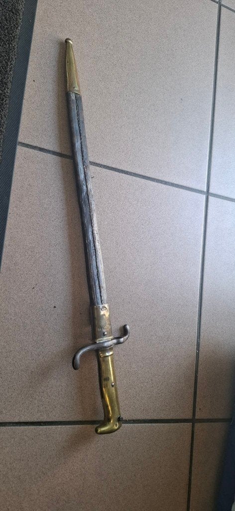 DUITSLAND Bajonet Mauser M1871 Ww1, Verzenden, Landmacht, Duitsland, Mes of Dolk