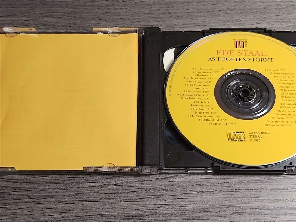 Ede Staal ‎– Hear My Song / As T Boeten Stormt, Cd's en Dvd's, Ophalen of Verzenden, Zo goed als nieuw, Levenslied of Smartlap
