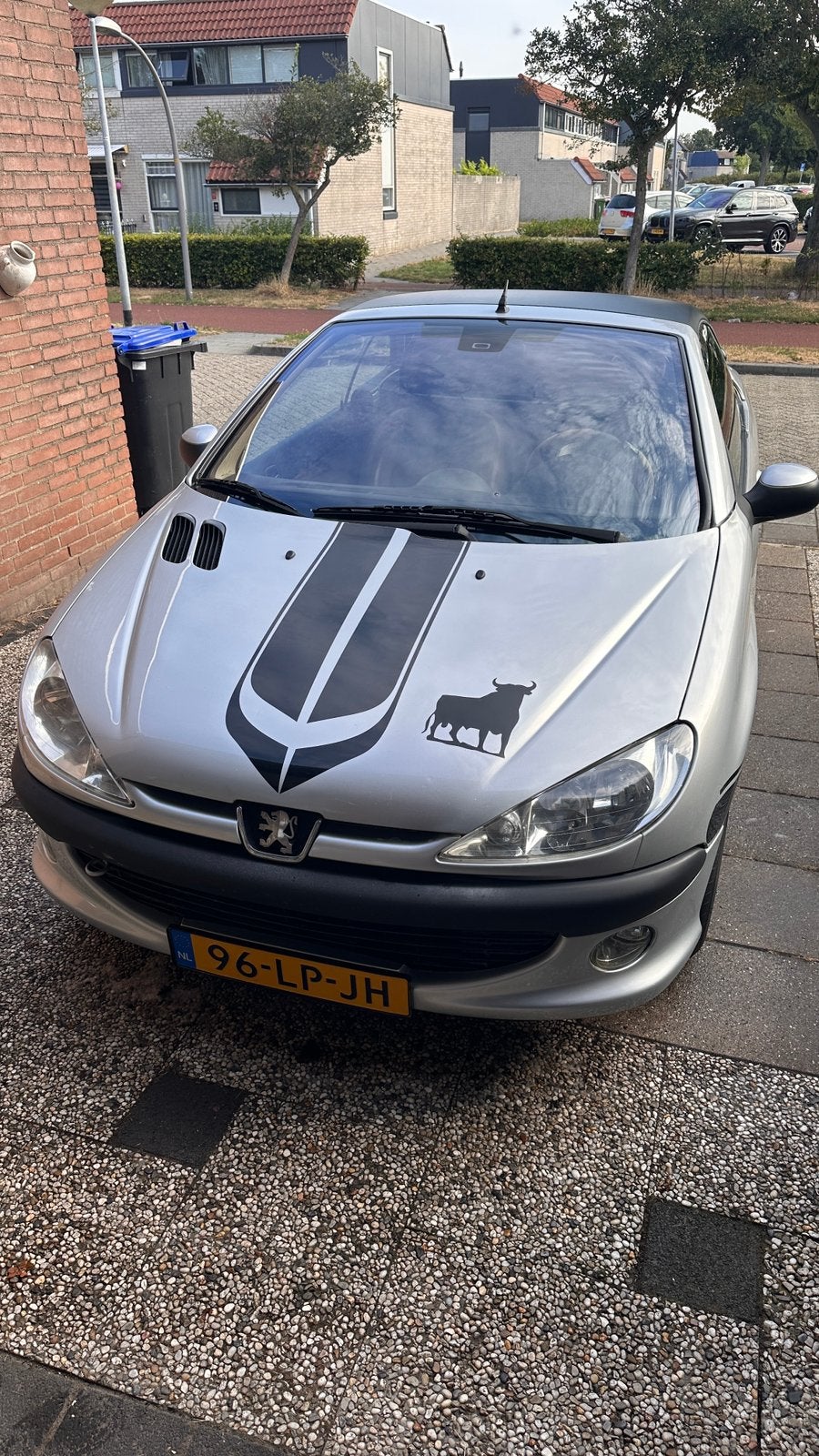 Peugeot 206 1.6 16V CC  AUT 2003  leren bekleding., 4 cilinders, Cabriolet, 4 stoelen, Origineel Nederlands