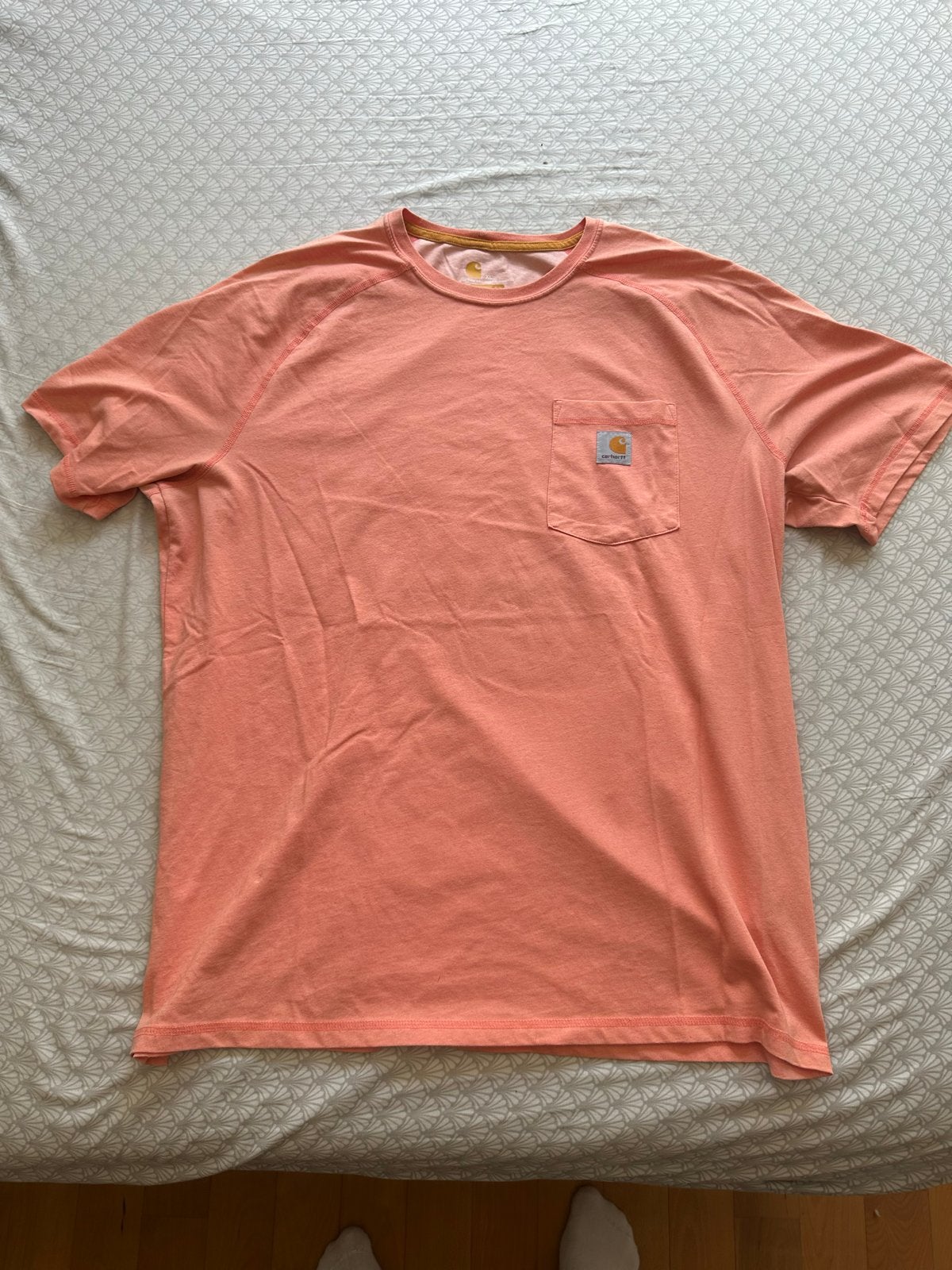 Carhartt T-shirt - Relaxed Fit - XL - Oranje, Ophalen of Verzenden, Gedragen, Maat 56/58 (XL), Oranje