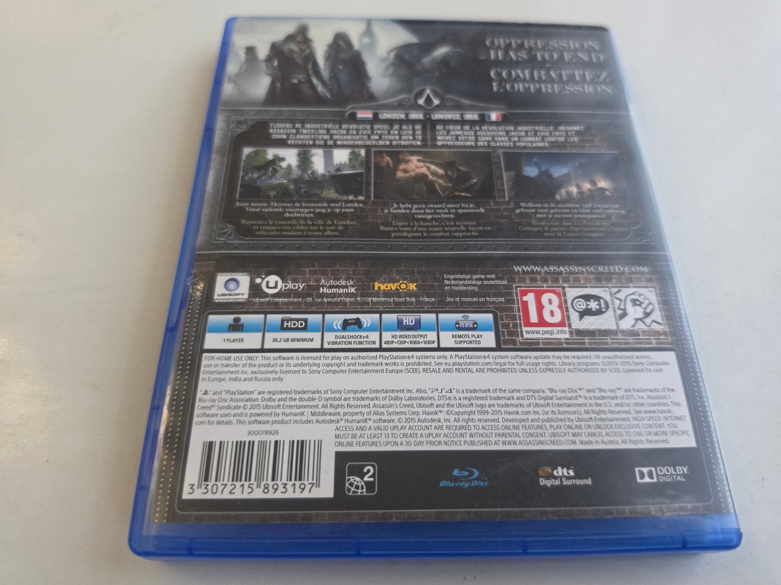 Assassin's Creed Syndicate voor PS4 en PS5 Lees Goed Aub, Spelcomputers en Games, Ubisoft NL, Ophalen of Verzenden, Zo goed als nieuw