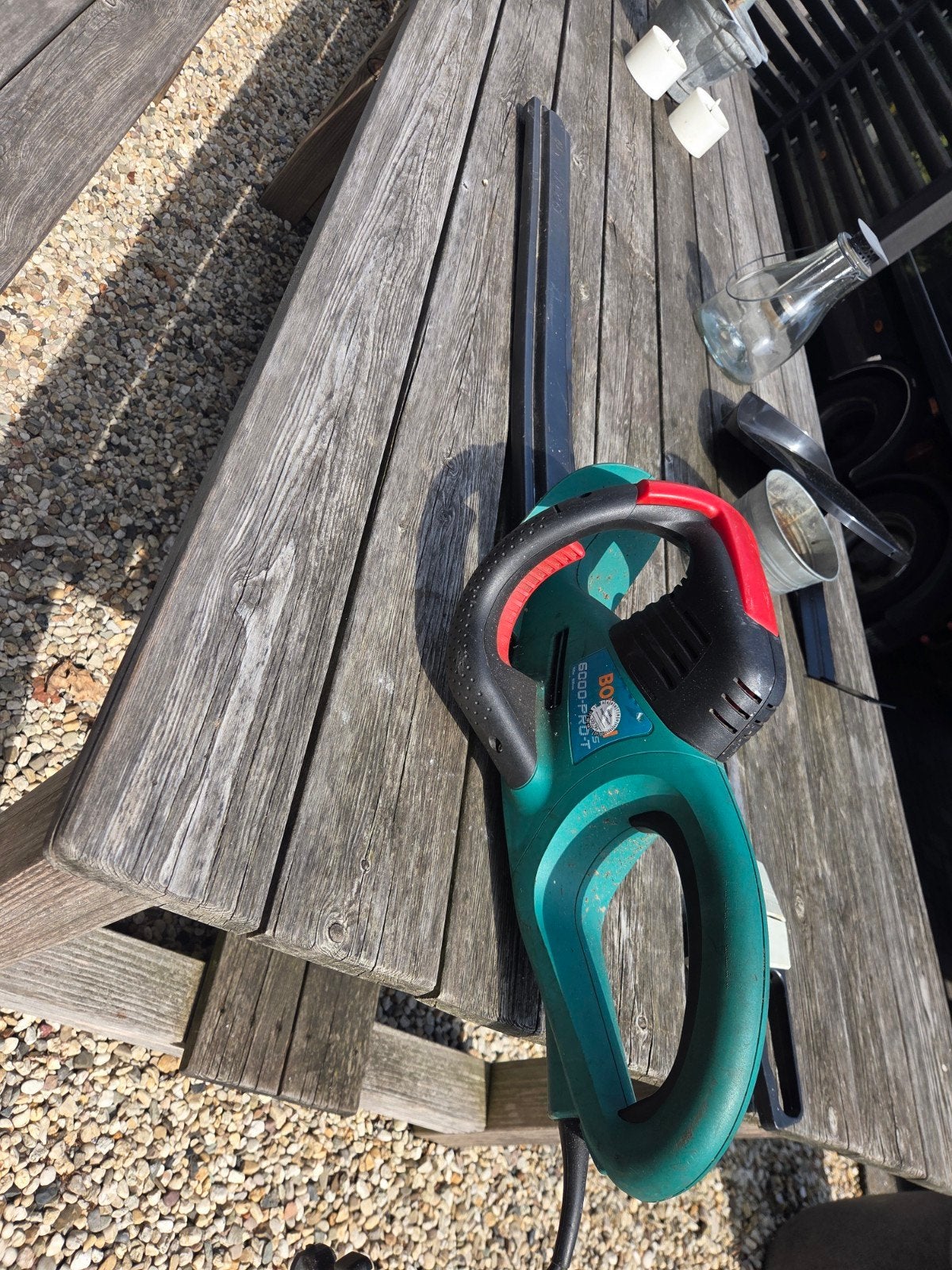 Bosch Heggenschaar 5000-PRO-T - Gebruikt, Tuin en Terras, Heggenscharen, Ophalen, Gebruikt, Elektrisch, Bosch