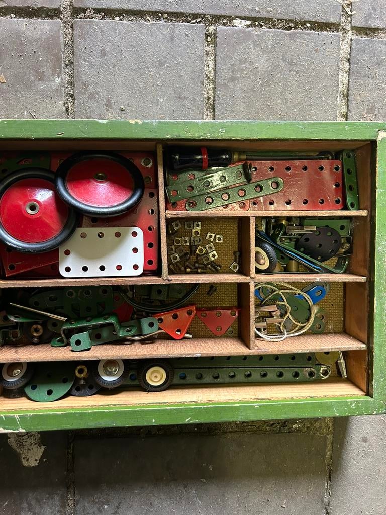 Doos met mecanno jaren 60, Ophalen of Verzenden