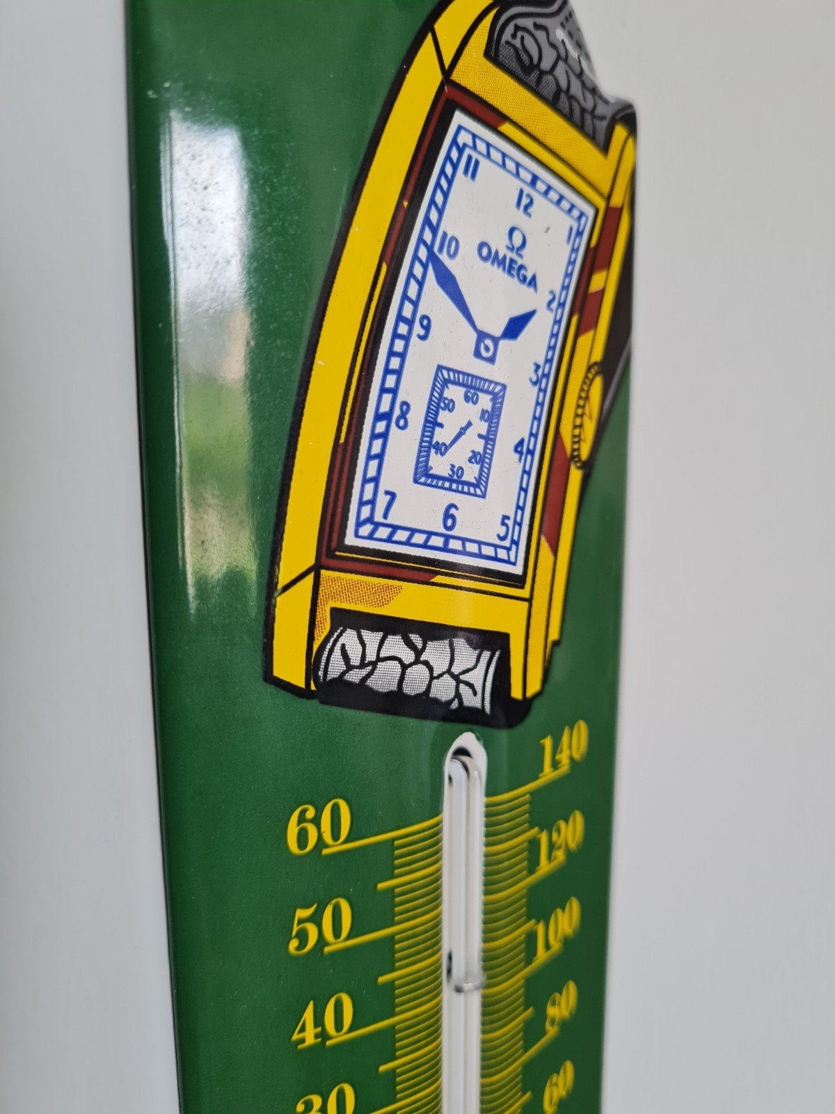 thermometer reclamebord omega, Ophalen of Verzenden, Reclamebord