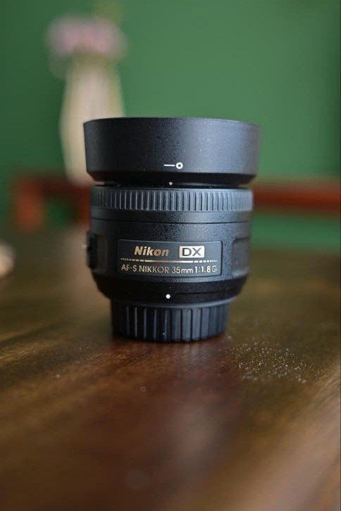 Nikon AF-S DX NIKKOR 35mm f/1.8G objectief, Audio, Tv en Foto, Ophalen of Verzenden, Zo goed als nieuw, Standaardlens