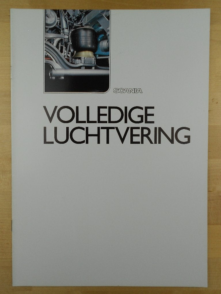 Scania Luchtvering Brochure 1989 143 113 93, Verzenden, Zo goed als nieuw, Overige merken, Scania