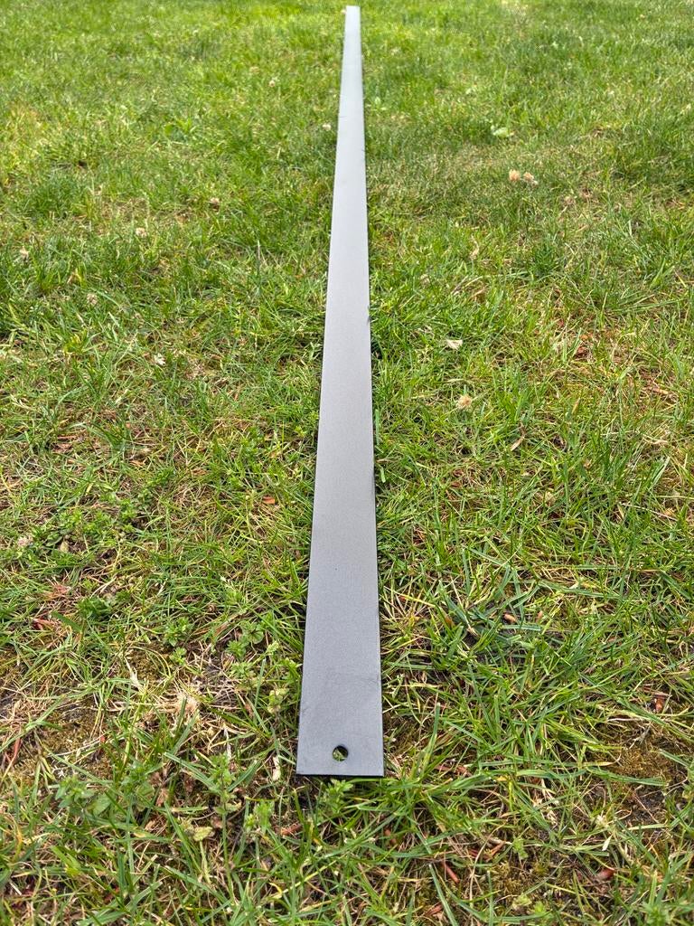 Aluminium strip 35x2x2000mm, RAL 9005 structuur, Ophalen of Verzenden, Nieuw, Aluminium