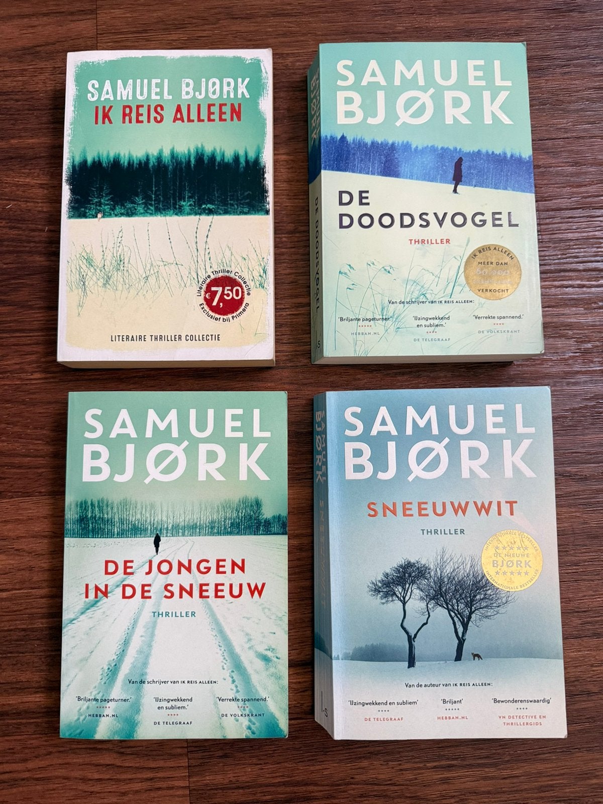 Samuel Bjork deel 1 t/m 4, Boeken, Ophalen of Verzenden, Gelezen