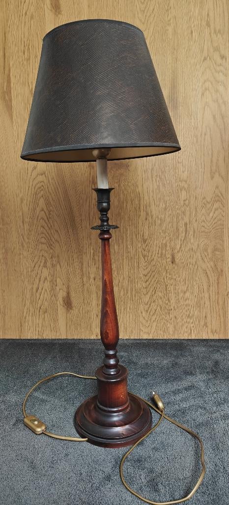 Lamp, Huis en Inrichting, Lampen | Tafellampen, Gebruikt, 75 cm of meer, Hout, Kunststof, Metaal, Ophalen