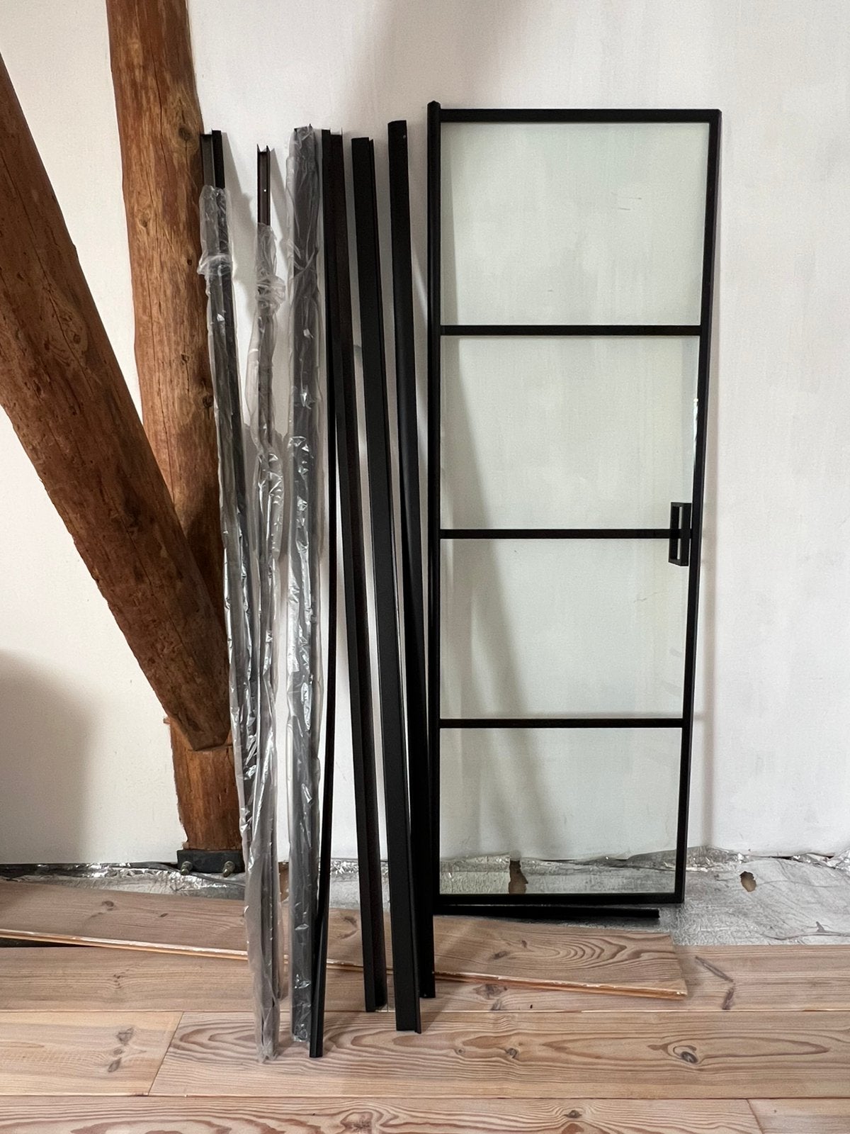 Saniclear Nero douchedeur 80x200 LET OP: voor 80cm doorgang!, Ophalen, Nieuw, Glas, Douche