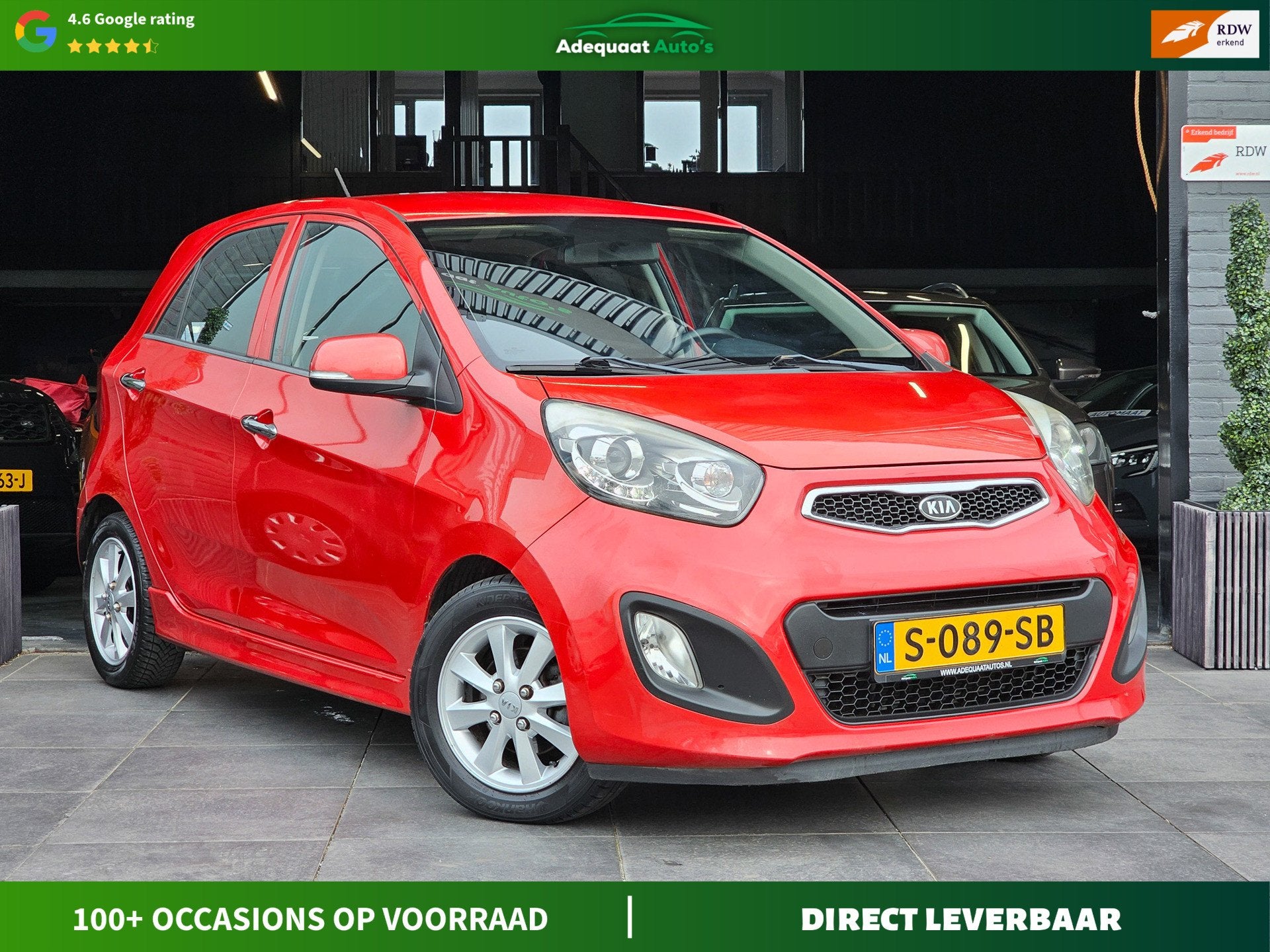 Kia Picanto 1.0 CVVT Comfort Pack|Airco|El.Ramen|AUX|APK|USB, Auto's, Kia, Voorwielaandrijving, Euro 5, Stof, Gebruikt
