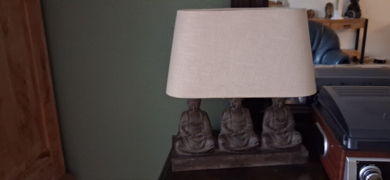 Set van 3 Boeddha lampen - 1 grote en 2 kleine, Ophalen, Overige stijlen, Gebruikt, Grijs