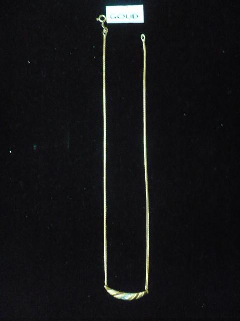 14 karaat 0.585 rose gouden chokermodel ketting 3.4 gram, Ophalen of Verzenden, Zo goed als nieuw, Overige kleuren, Goud