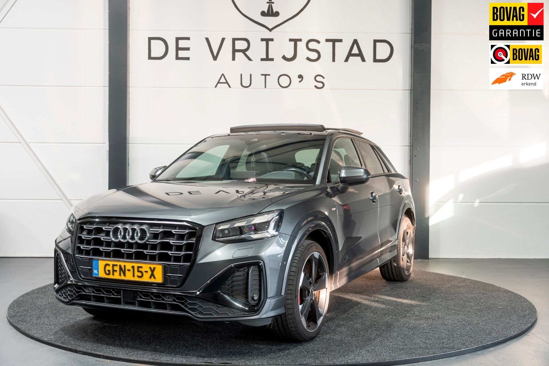 Audi Q2 35 TFSI Edition S-Line Matrix Keyless PANO!, Auto's, 4 cilinders, Leder, Bedrijf, 690 kg