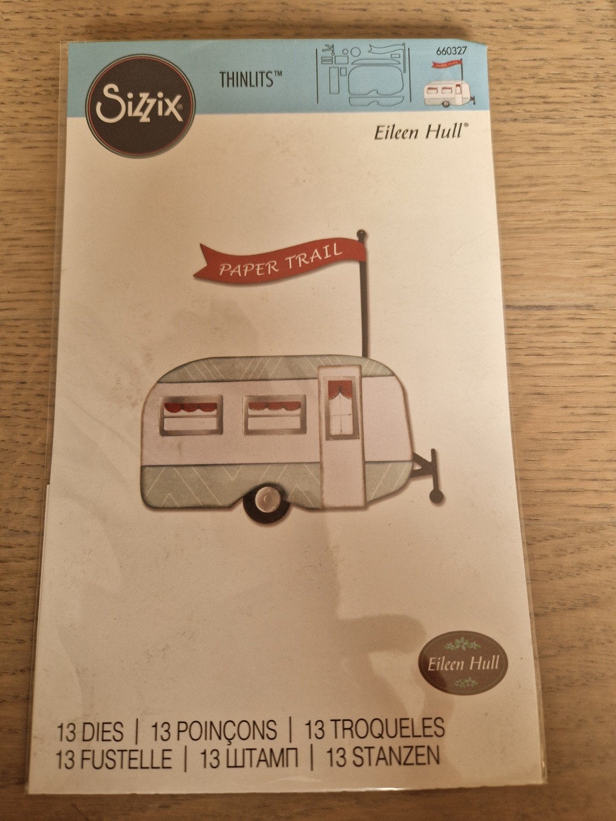 Sizzix Thinlits Stansset - Caravan 'Paper Trail' Eileen Hull, Ophalen of Verzenden, Nieuw